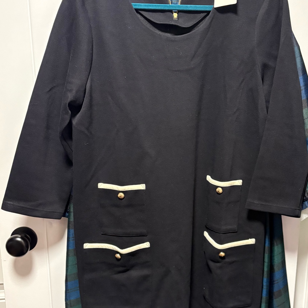 Tuckernuck Black Dress With White Details